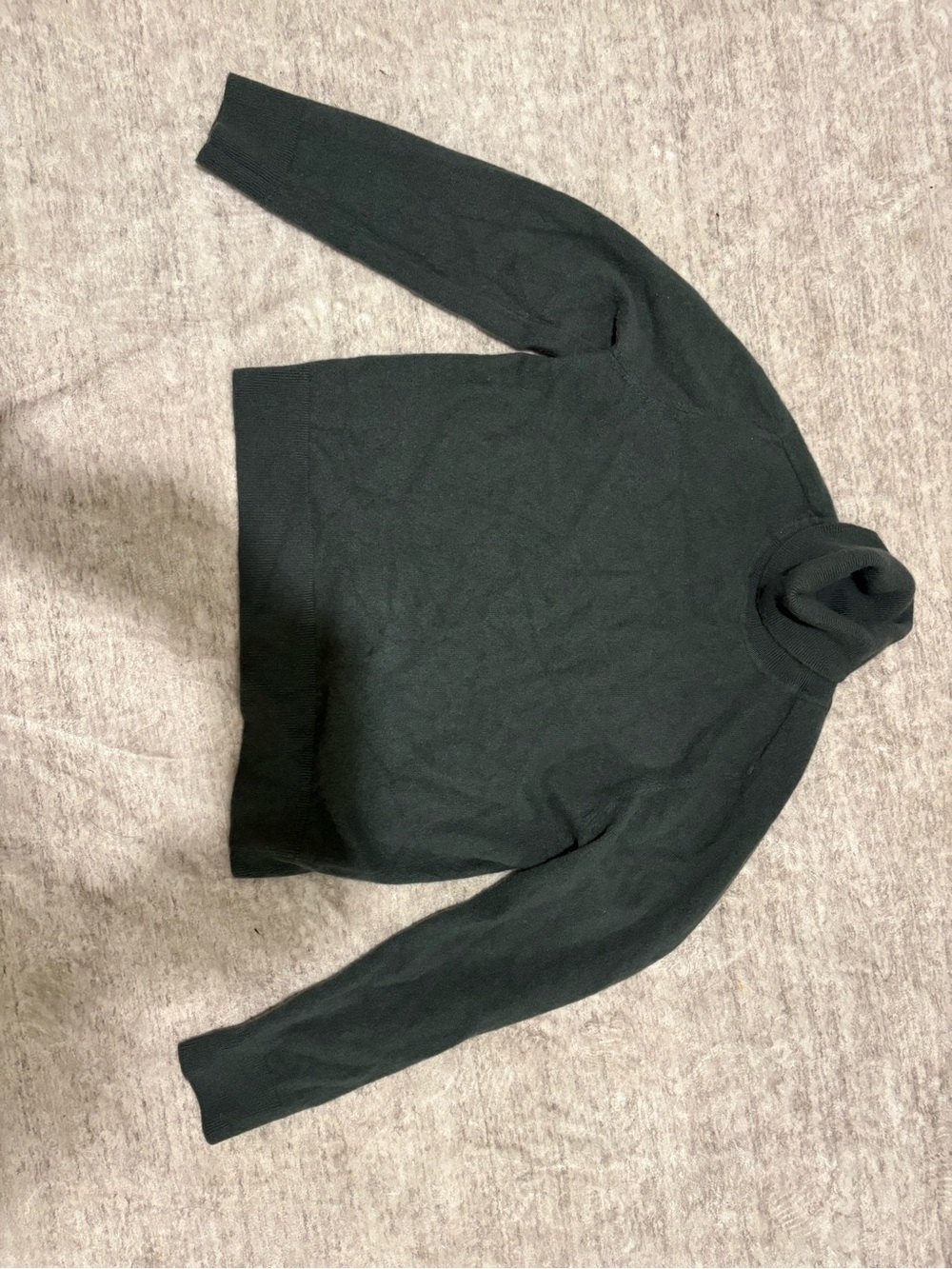 Quince Black Turtleneck Sweater